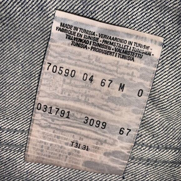 Levi's Girl’s Dark Wash Denim Trucker Jean Jacket Size Girls Medium Vintage - Picture 7 of 10